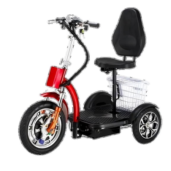 MobilityScooTrike.com 3-Wheel Mobility Scooter with Seat, Red