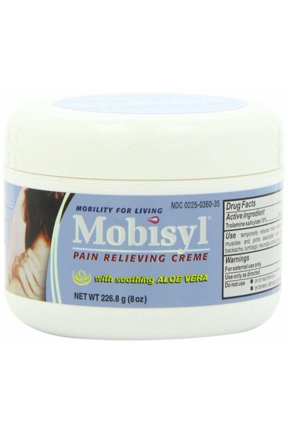 Pain Relieving Creme with Soothing Aloe Vera, 8 Ounce Jar