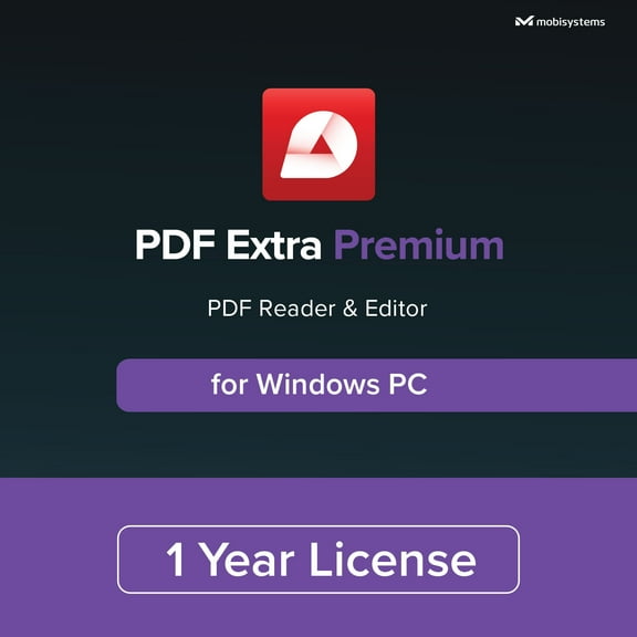 Mobisystems: PDF Reader & Editor, PDF Extra Premium (PC Key) 1 User