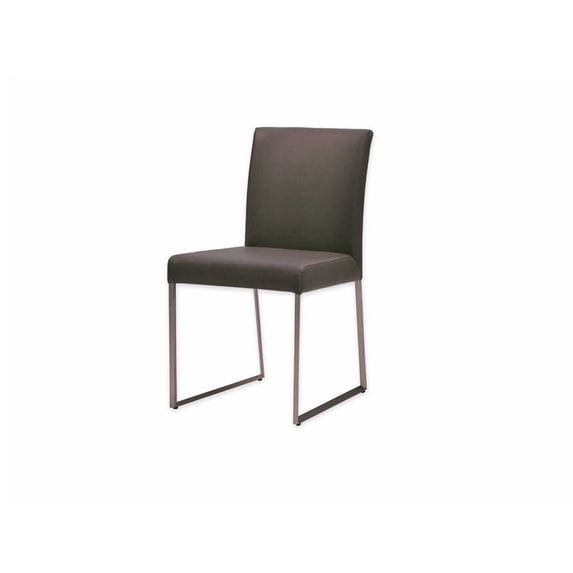 Mobital Tate Faux Leather Dining Chair in Gray (set of 2)