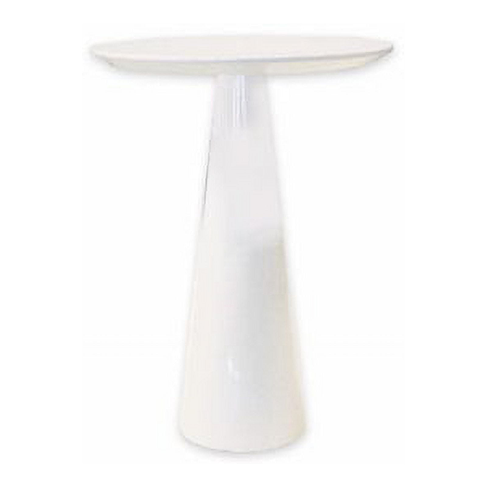 Mobital Tower Tall End Table in High Gloss White