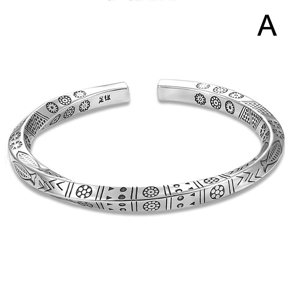 Vintage Viking Runes Cuff Bracelet – Chrome Cult