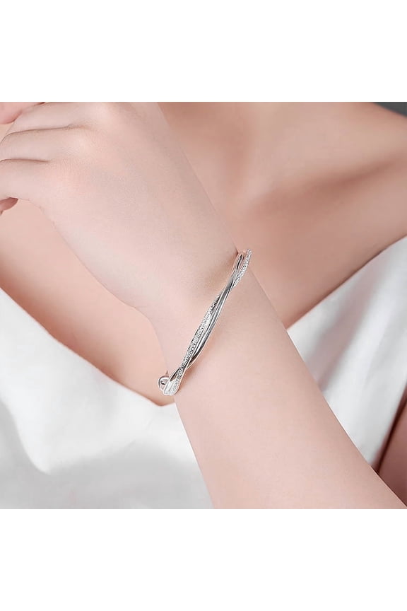 Mobius Silver-plated Bracelet Female Twist Fashion
