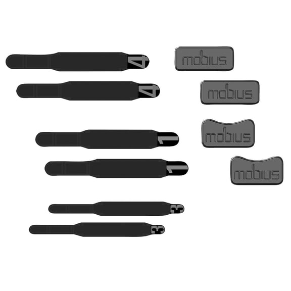 Mobius X8 Knee Brace Strap & Pad Kit Black XS