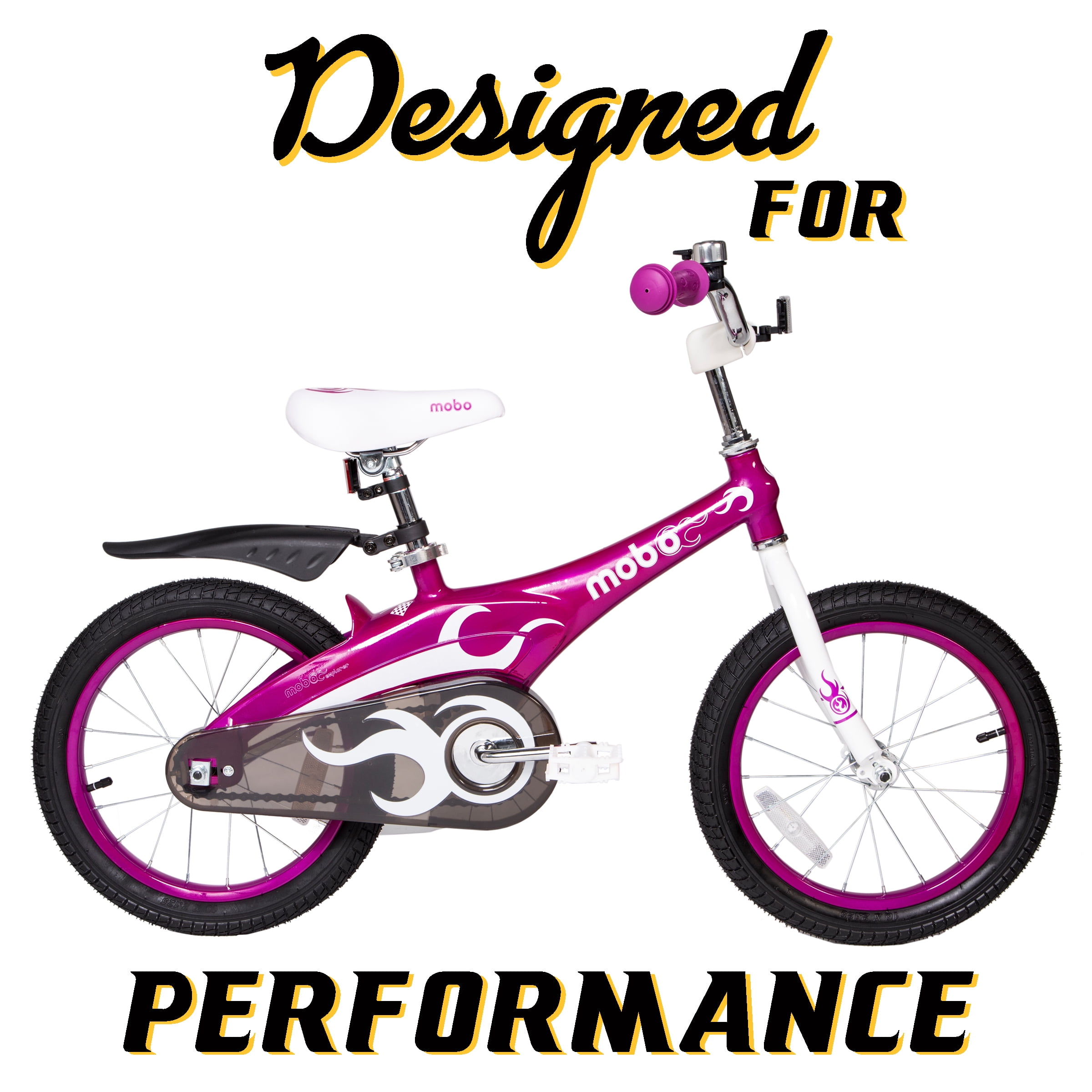 Mobo Lite Bike w/Training Wheels. 16″ Child Bicycle, Fuchsia Sansujyuku sansujyuku.com