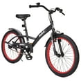 thumbnail image 1 of Mobo Malibu Kids Bike. 20-inch Bicycle for Boys and Girls, Ages 6-10 Years, Black, 1 of 9
