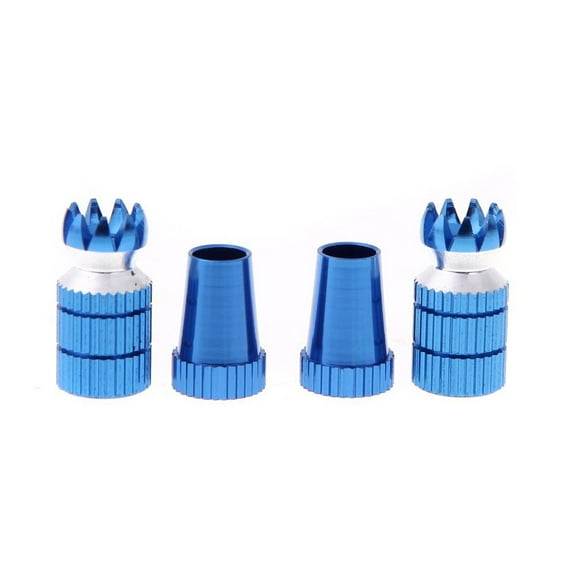 Mobutofu 1 Pair Transmitter Stick Caps Aluminum Alloy Anti-slipping for Futaba Transmitter Blue