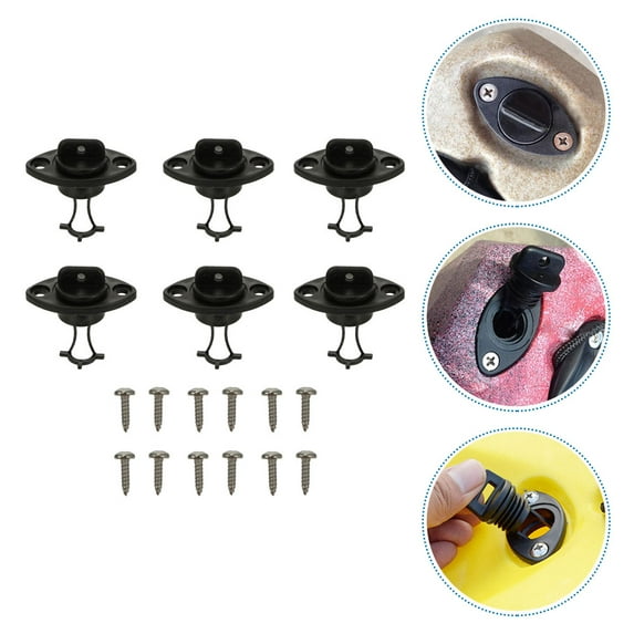 Mobutofu 1 Set Outdoor Activities Water Sports Kayak Accessories Draining Scupper Plugs 2.36x2.36x1.18in