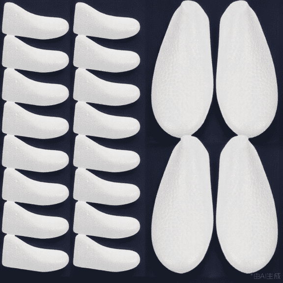 Mobutofu 10 Pairs Foam Shoe Trees Shoe Shaper Inserts for Boots Size 35-38 and Storage