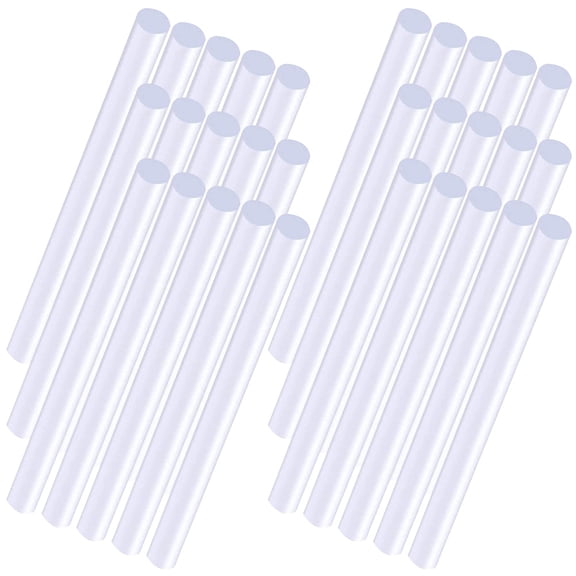 Mobutofu 100Pcs Bulk Clear Hot Glue Sticks Ideal for Crafting Mounting and Home Workshop Use