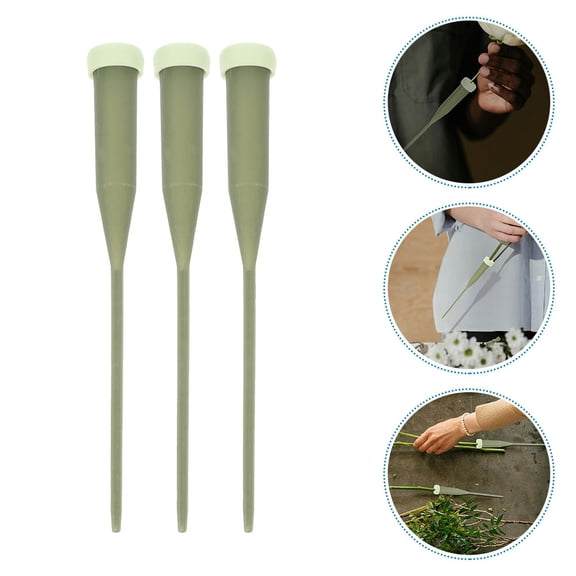 Mobutofu 100Pcs Lightweight Plastic Flower Arrangement Water Tubes with Caps for Roses Carnations and Chrysanthemums