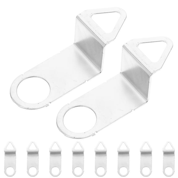 Mobutofu 10Pcs Clock Movement Parts Clock Hook Iron Silver Simple Design