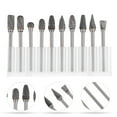 thumbnail image 1 of Mobutofu 10Pcs Deburring Tool for Woodworking Equipment Polishing Round Rotating Tools Silver, 1 of 8