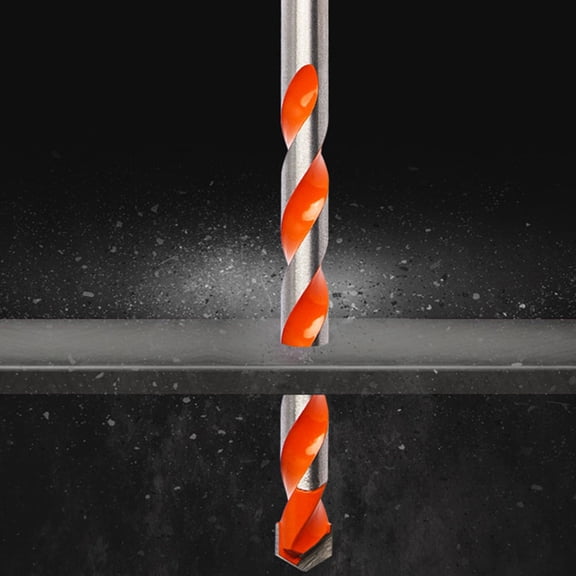 Mobutofu 10Pcs Glass Drill Bit Set Hard Alloy Drilling Tool with Precision Grinding for Home Use