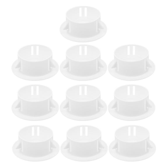 Mobutofu 10Pcs Reserved Hole Covers for Air Conditioner Holes White Plastic Wall Cover for Home Use