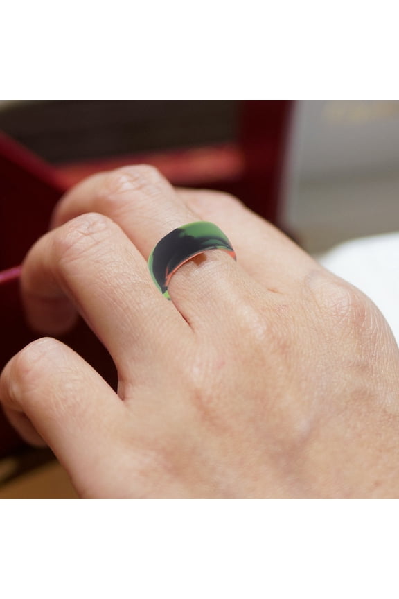 10Pcs Silicone Rings for Outdoor Sports Flexible Smooth Comfortable Finger Rings