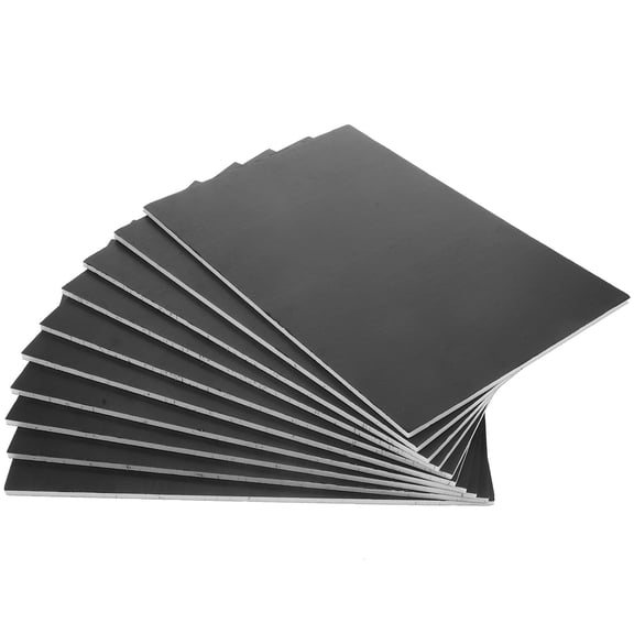 Mobutofu Multifunctional Black Foam Board, PVC, Ideal for School Projects and Crafts, 10Pcs