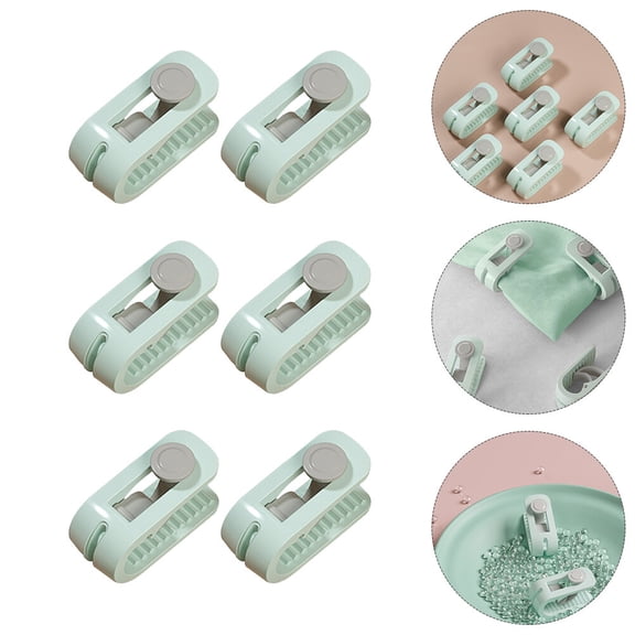 Mobutofu 12 Pieces Quilt Sheet Fixer No Needle Design Green Plastic For Home Users Cold Winter
