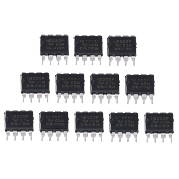 Mobutofu 12Pcs 555P Timer Black DIP-8 For Engineers Electronic Components Microsecond to Hour Timing
