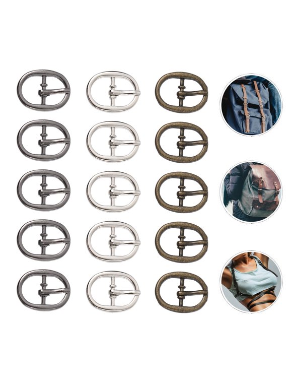 Alloy Roller Buckles Assorted Color for Watchbands and Bags Easy to Use 15Pcs