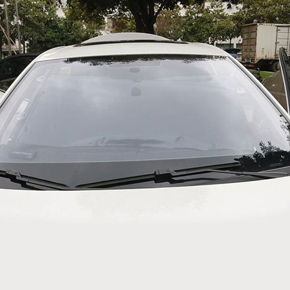 Mobutofu 1Pack Black Metal Sunshade for Car Windshield with and Heat Shield 12.5x4.8x0.3in