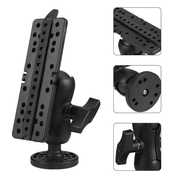 Mobutofu 1Pack Black Nylon Fish Holder for Boat Fishing Rotatable Ball Head