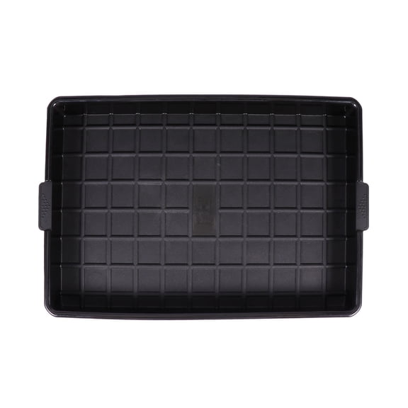 Mobutofu 1Pack Black PP Flower Pot Drip Trays Prevent Spillage for Plant Owners 13.2X9.3in