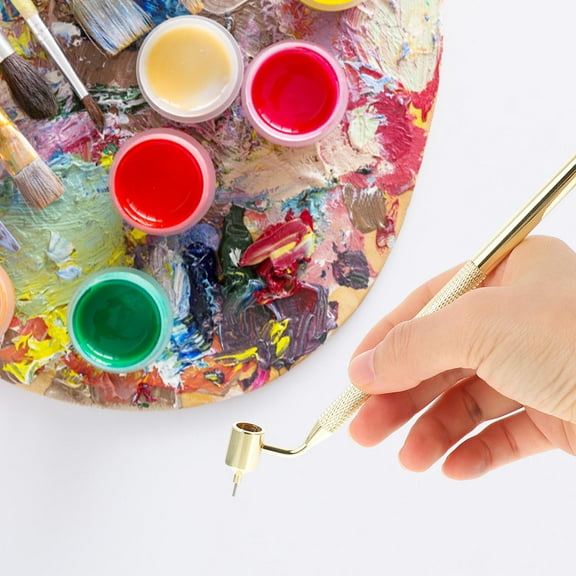 Mobutofu 1Pack Golden Aluminium Detail Paint Pen for Drawing and