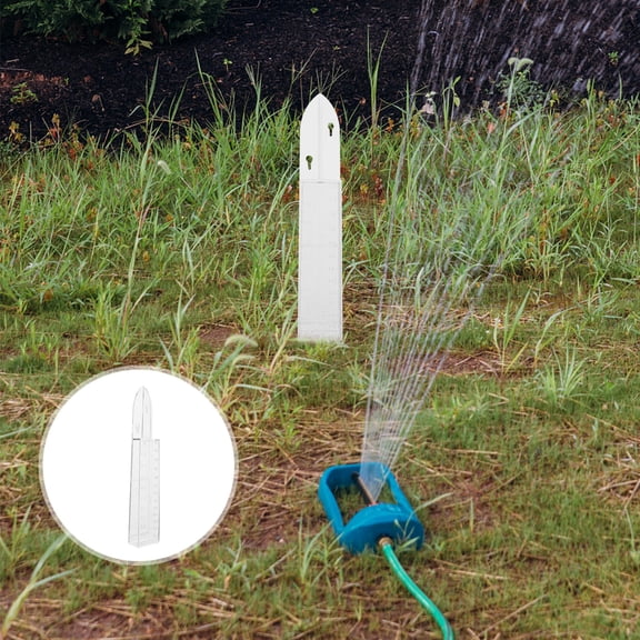 Mobutofu 1Pc Transparent Plastic Rain Gauge Tool Easy to Read Rain Meter