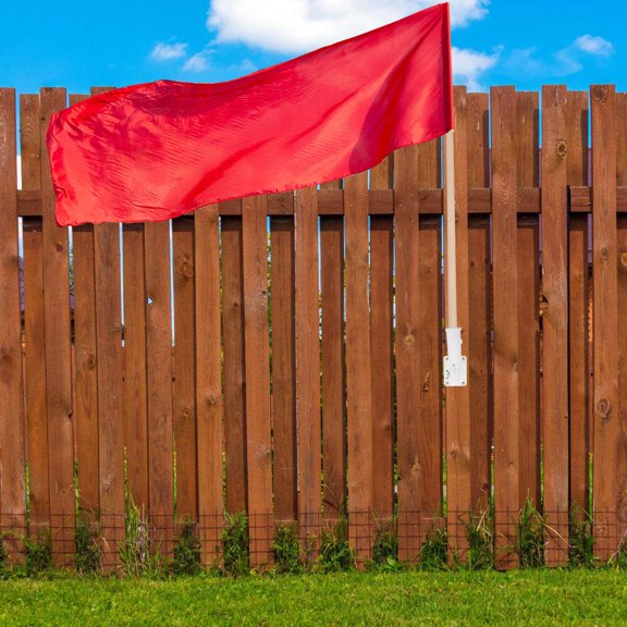 Mobutofu 1Pack Sign Mounting Hardware in White Aluminum Alloy for Flag Pole with 180 Degree Rotatable 5.9x2.6x2.4in