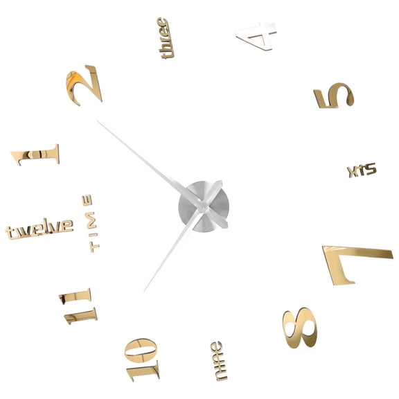 Mobutofu 1Pack Silent Sweeping Movement Wall Clock for Living .8 x 24.8in