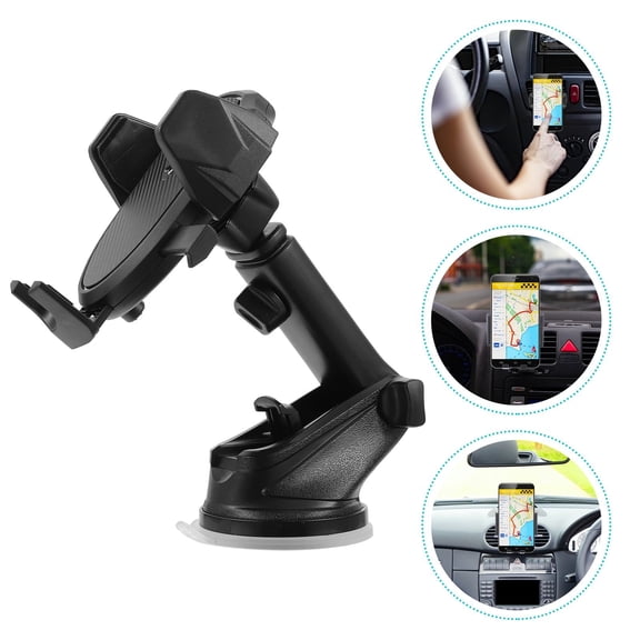 Mobutofu 1Pack Vehicle Suction Phone Bracket for Car Use with Stable Viewing Environment 7.86X4.32X3.93 Inch Black ABS