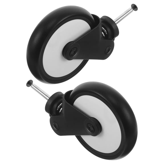 Mobutofu 1Pair Pushchair Front Wheel Replacement Rubber Tires with Enhanced Traction for Easy Control