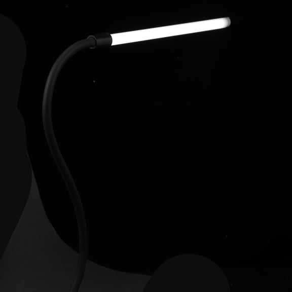 Mobutofu 1Pc Black Night Stand Lamp with Clipping Design for Home