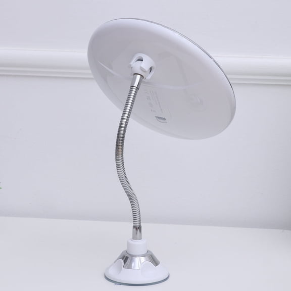 Mobutofu 1Pc Portable White Makeup Mirror with Adjustable Tube and Strong Suction for Vanity