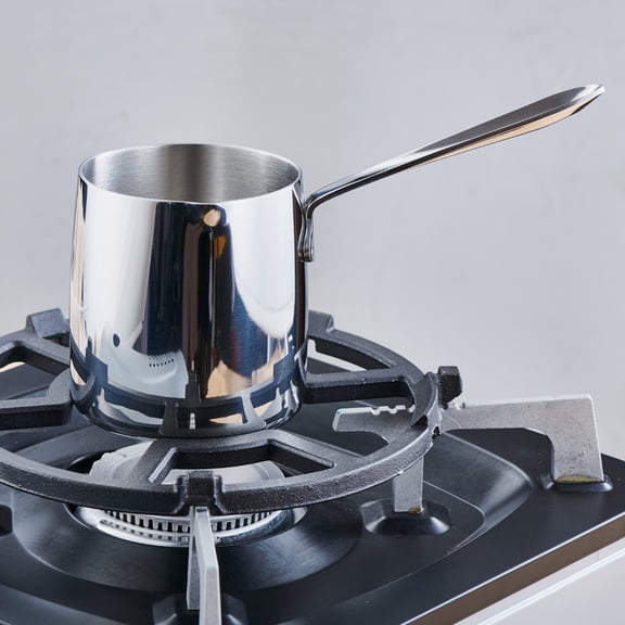 Mobutofu 1Pcs 370ml Stainless Steel Kettle for Melting Chocolate and Heating Sauces Home Use