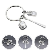 Mobutofu Metal Baseball Bat Keychain 1Pc Stylish and Simple Design for Men and Women Everyday Carry Accessory