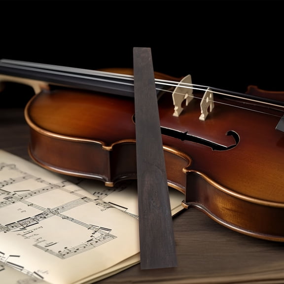 Mobutofu Ebony Fingerboard for Violin - Perfect for Repairs and String Instrument Upgrades