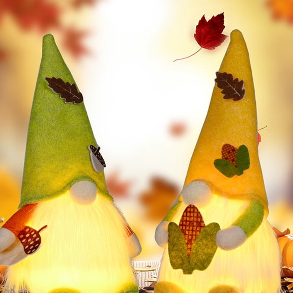 Mobutofu 1Pcs Gnome Doll Lamp Fairy Lantern Toy Outdoor Decor Assorted Color 11x3.1x3.1in