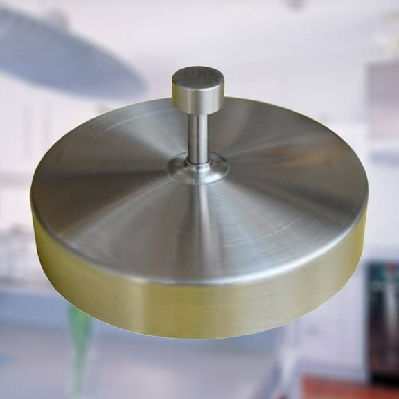 Mobutofu 1Pcs Hamburger Multi-Function Meat Press Stainless Steel for Chefs Silver 3.7x3.7x0.8in