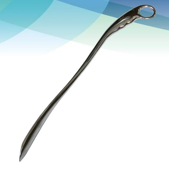 Mobutofu 1Pcs Long Handled Shoe Horn for Family 20.5in Silver