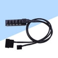 thumbnail image 1 of Mobutofu 1Pcs Pwm 5 Pin Male Cable Power Supply Cable For Computer Fans Server 15.7x2.3x0.7In, 1 of 8