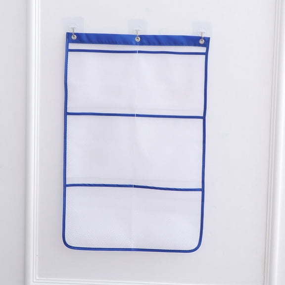 Mobutofu 1Pcs Toiletry Bag Waterproof Blue Polyester for Bathroom and Travel Use