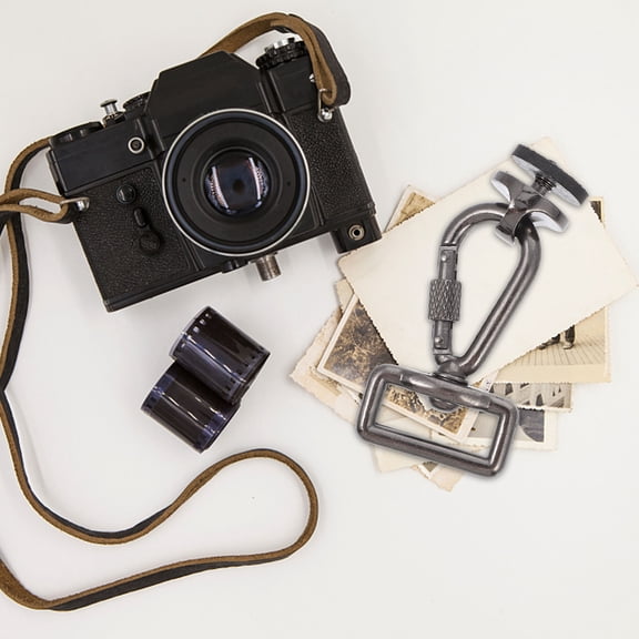 Mobutofu 1Set Camera Neck Strap Connectors for Photography Outdoor Use Black Color