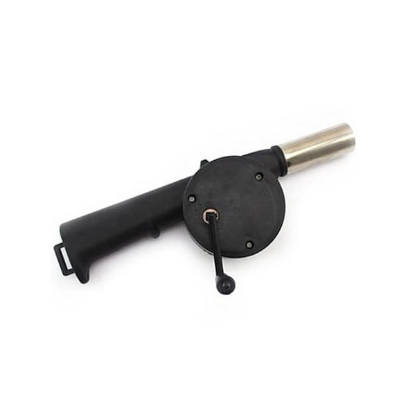 Mobutofu 1Set Fire Starter Blower Bbq Blower for Cycling Silver
