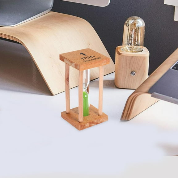 Mobutofu 1Set Hourglass Sand Timer Square Glass Home Decoration Kids present 4.5x4.5x9in