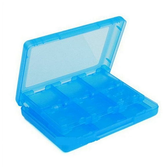 Mobutofu White Plastic Game Cartridge Storage Box Organizer with Dust and Scratch Resistance, 1 Set Card Holder