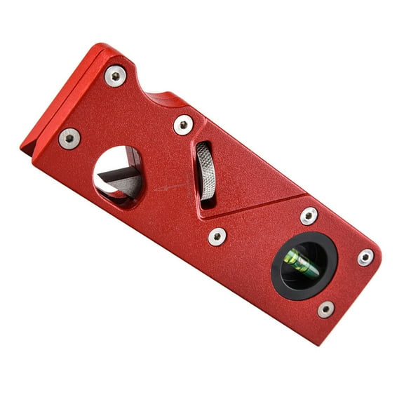 Mobutofu 1Set Red Chamfer Plane for Woodworking Edge Corner Planing 6.1x2in