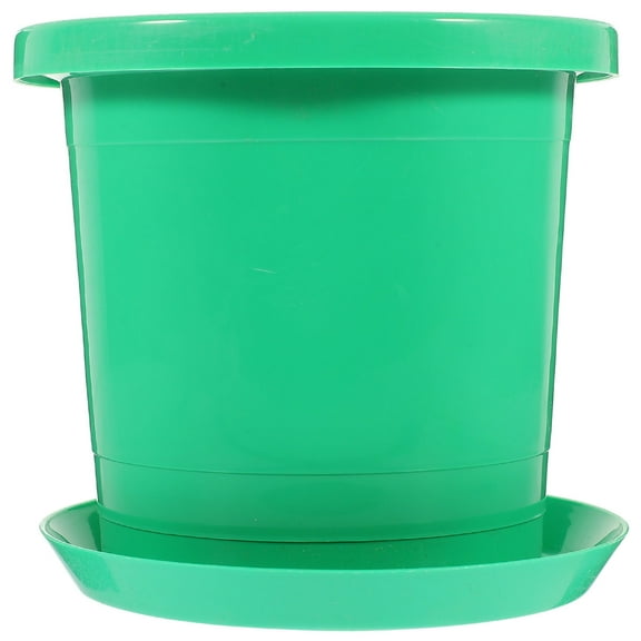 Mobutofu 1Set Sprouter Container Plastic Bean Sprout Planting Pot Cylindrical 5.89X5.89X5.70in
