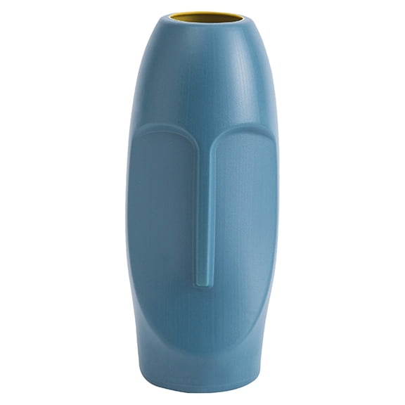 Mobutofu Chic Blue Desktop Vase Perfect for Wedding and Hotel Decoration
